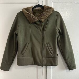 Prana Forest Green Teddy Jacket